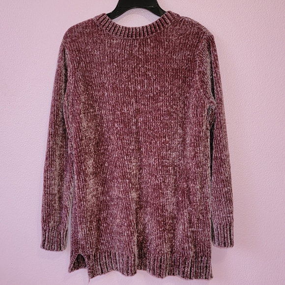 Orvis Chenille Pullover V-Neck Sweater/ L. CUT SIZE LABEL.CHECK THE MEASURE - Picture 3 of 11